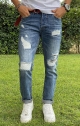 GIANNI LUPO Jeans Regular Slim Fit - Denim Chiaro