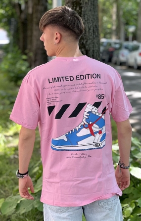A.H. T-shirt Oversize Sneaker Edition Limited - Pink