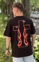 C.R. T-shirt Oversize Cross - Nero
