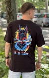 C.R. T-shirt Oversize Dobermann - Nero