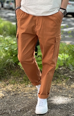 HAMAKI-HO Pantalone Uomo Cargo Fit - Mango