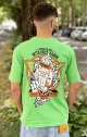 C.R. T-shirt Oversize Cover the Sky - Verde Fluo