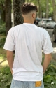 T-shirt Uomo Oversize Smile Bear - Bianco