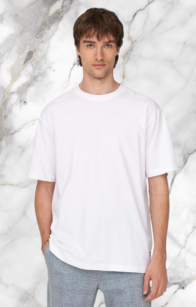 ONLY & SONS T-shirt Oversize Girocollo - Bianco