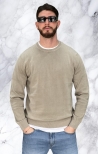 ONLY & SONS Maglia Girocollo in Cotone - Beige Griffin